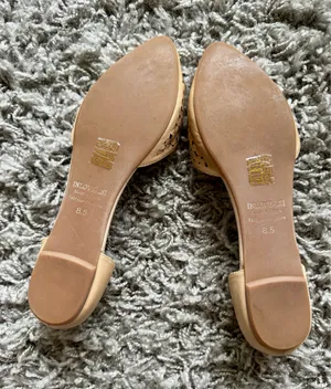 Jeffrey Campbell Women’s Tan Laser Cut D'Orsay Flats thumbnail 2