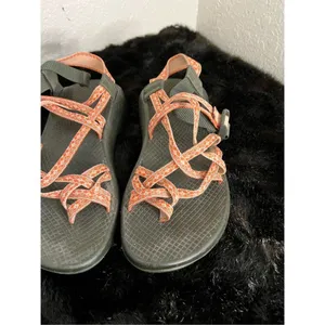 Chacos Women's ZX/2 Classic Sandals Size 8 Dagger Black Pink Orange Melon thumbnail 6