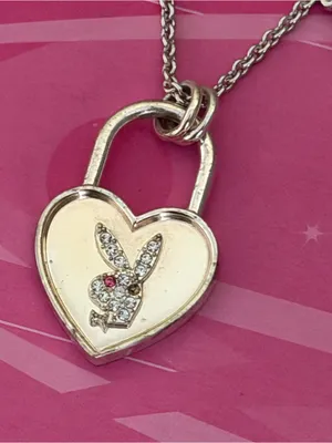 Playboy bling bunny necklace thumbnail 3