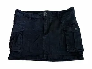 Lillusory Black Cargo Women Skirt Size XL thumbnail 1