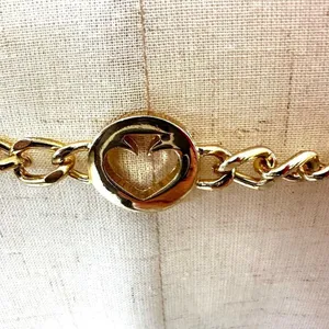 Gold tone spade hip belt thumbnail 3