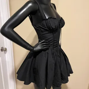 Fit and flare ruffle dress lace dress pleated mini dress summer elegrant dress thumbnail 6