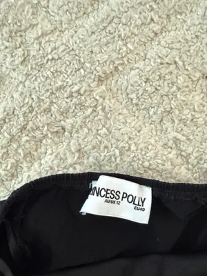 Black Princess Polly Halter Dress thumbnail 3