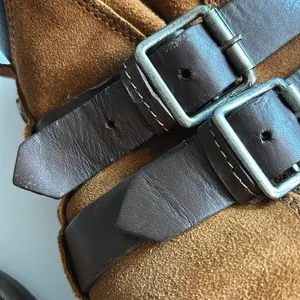Steve Madden Tan Suede Ankle Moto Boots thumbnail 9