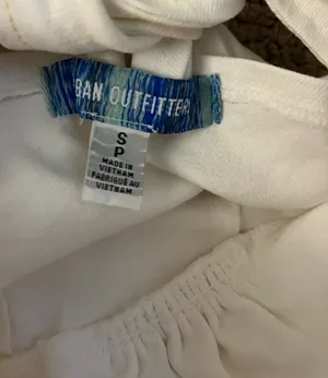 Mini Jean Dress Urban Outfitters White thumbnail 5