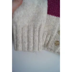 American Eagle Striped Cardigan Button Front Multicolor Pink Cream Fuzzy Size XS thumbnail 7