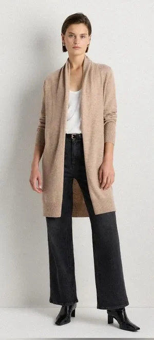 Quince Mongolian Cashmere Duster Cardigan Sweater thumbnail 1