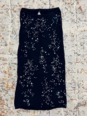 WHITE FOX It's All About Me Strapless Rhinestone Diamante Mini Dress black thumbnail 9