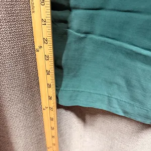 Free People Teal Green Wide Leg Pleated Trousers‎ Elastic Waist Size XL thumbnail 4