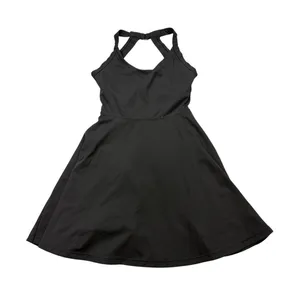 Halara easy peasy athletic black activewear dress, twist back. Size XS. tennis thumbnail 1