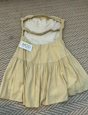 Mod On Trend yellow mini dress thumbnail 2