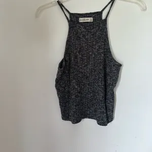 Abercrombie & Fitch Marled Knit High Neck Halter Tank Top Size M thumbnail 6