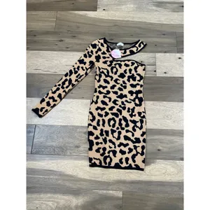 Love Always Dress Size S Leopard One‑Shoulder Bodycon Mini Cutout New With Tag thumbnail 4