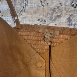 Love‎ Tree Linen Blend Button Front Tank Top Size Large thumbnail 3