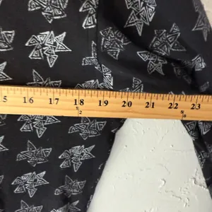 Vintage Y2K Maser Star Print Quarter Zip Pullover Shirt Black Small‎ thumbnail 5