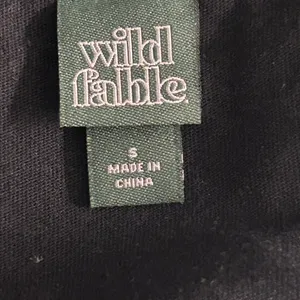 Wild Fable Cat Floral Butterfly Shirt Black‎ Small thumbnail 8