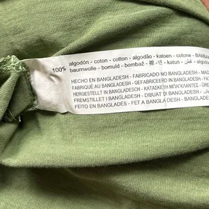 Zara NWT Green Cotton Cuffed Short Sleeve Crew Oversized T-Shirt Midi Dress Sz S thumbnail 7