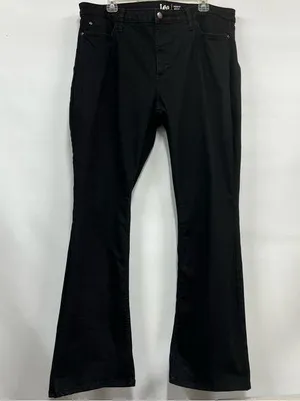 LEE Regular Fit Mid Rise Bootcut Jeans Washed Black Size 18M thumbnail 1