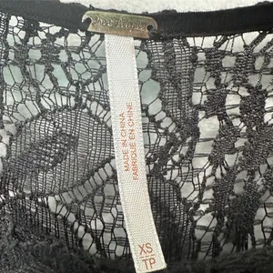 Free People Dress XS Black Lace‎ Fit Flare 3/4 Sleeve Mini Cocktail thumbnail 2