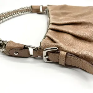 Prada Chain Cervo Lux Leather Cammeo Beige Pink Shoulder Handbag thumbnail 14
