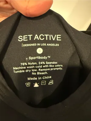 Black Set Active‎ Asymmetrical Sleeveless Scoop Neck Romper thumbnail 2