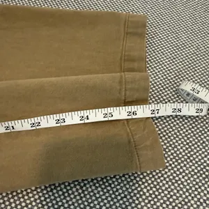 Madewell Pants Womens Size 31 Drill Khaki The Emmett Wide Leg Crop Welt Pocket thumbnail 14