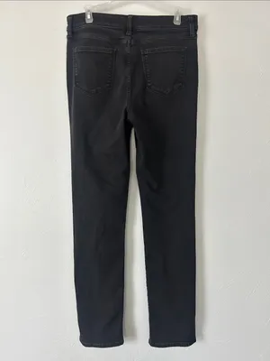Classic Denim Black Straight Leg Jeans SZ 10 LONG thumbnail 2