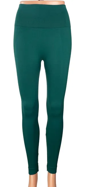 Set Active Women's Green High Rise Yoga Workout Athletic Leggings Pants Size S thumbnail 1