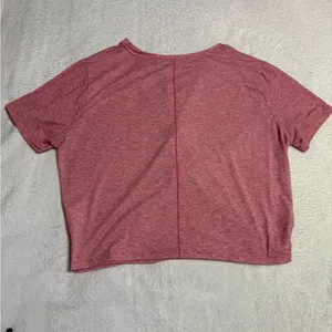 Nike Pink Asymmetrical Crop Tee thumbnail 4