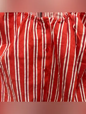 NWT WeWoreWhat by Anthropologie Red Stripped Scoop Beck Cami thumbnail 5
