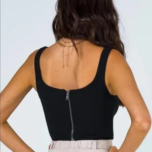 Princess Polly Keaton Top Black Corset 0 thumbnail 6