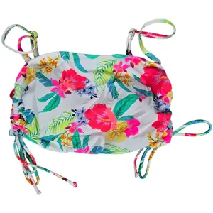 Salt‎ + Cove Beachwear Neon Floral Print Bikini Swim top L NWT thumbnail 1
