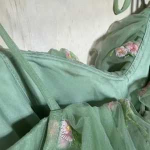 Zapaka dress lavender tulle Prom dress floral embroidery corset bodice Size‎ 16W thumbnail 13
