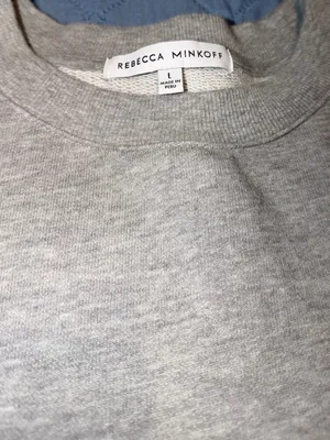 Rebecca Minkoff Evelyn Ruffle Heathered Sweatshirt Women’s Size-L thumbnail 2