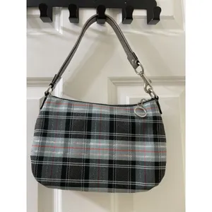 Rare Coach Poppy Tartan silver Plaid shoulder Bag limited edition thumbnail 11