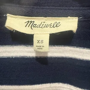 MADEWELL‎ Rugby Polo Tee Sweatshirt in True Midnight Navy thumbnail 7