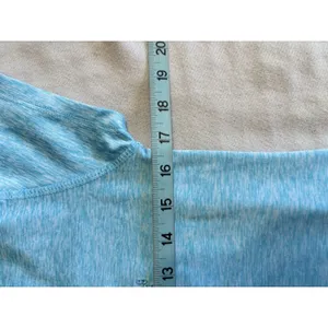 Beverly Hills Polo TShirt Women's Logo V Neck Size S Tie Dye Turquoise‎ thumbnail 6
