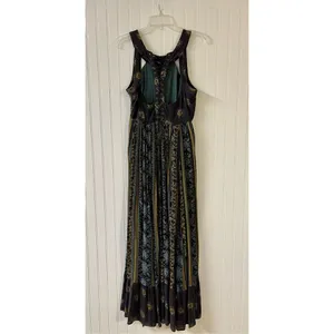 Free People maxi dress ties up back sz 8 thumbnail 3