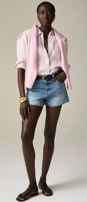 J. Crew Low-rise Frayed Denim Shorts Size 29‎ thumbnail 1