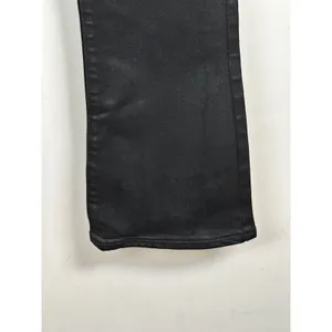 Paige Coated Flare Jeans Women Size 24 Black Cropped High Rise Denim thumbnail 4