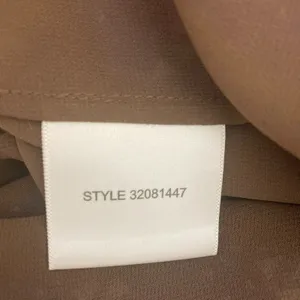 Tory Burch Forisa Silk Dress 4 Blue Brown Geometric Braided Neck Flaw Read thumbnail 14