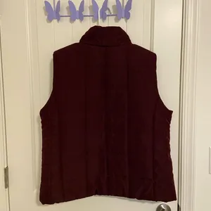 New York‎ & Company women’s deep purple light padding puffer zip vest pockets XL thumbnail 7