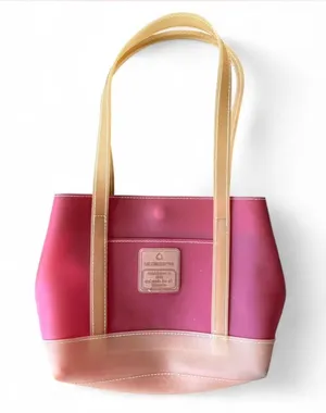 Y2K Vintage Liz Claiborne Jelly Mini Tote Bag Purse Pink PVC Clear Boat N Tote thumbnail 1
