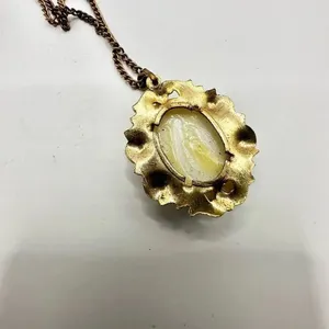 Vintage blue and white windmill pendant necklace thumbnail 6