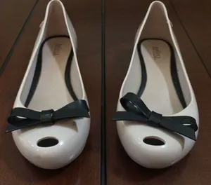 Melissa Space Love ballet flats black bow size 6 thumbnail 1