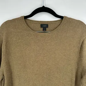 J. Crew Military‎ Green Cotton Wool Blend Sweater Size Small Oversized thumbnail 4