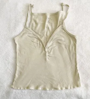 Brandy Melville Pale Yellow Tank Top thumbnail 1