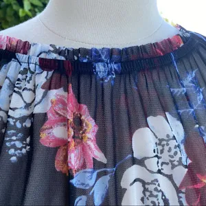 INC Semi Sheer Floral Top thumbnail 8