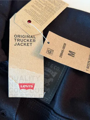 Levi's Black Women's Denim Trucker Jacket size Medium thumbnail 6