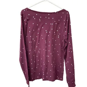 Ann Taylor Loft size L scoop neck long sleeve tee thumbnail 2